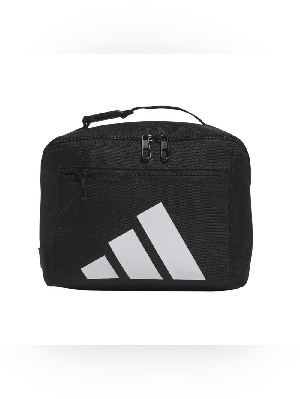 Adidas Affiliate Insulated School Lunchbox w/ Handle & Zipper Black & White
